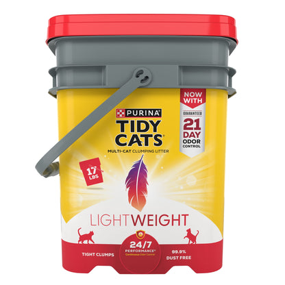 Purina  Lightweight, Low Dust, Clumping Cat Litter Odor Control 24/7 Performance Multi Cat Litter